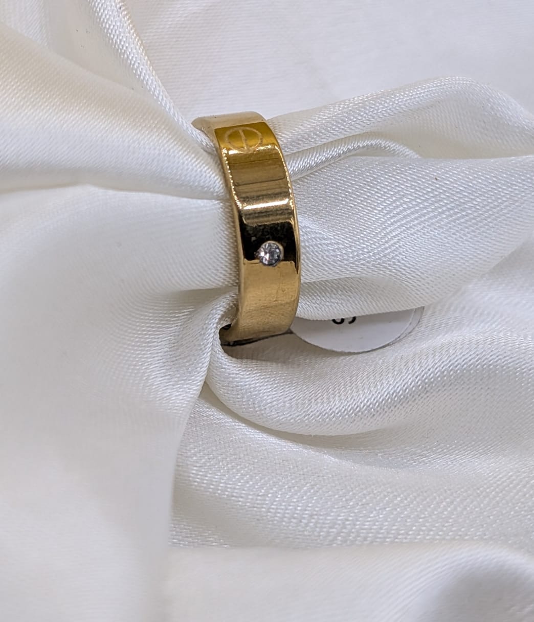 Gold Plated Crystal Ring