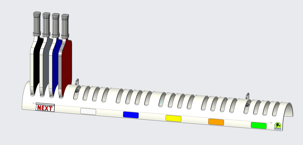 24 Paddle Rack with Slider