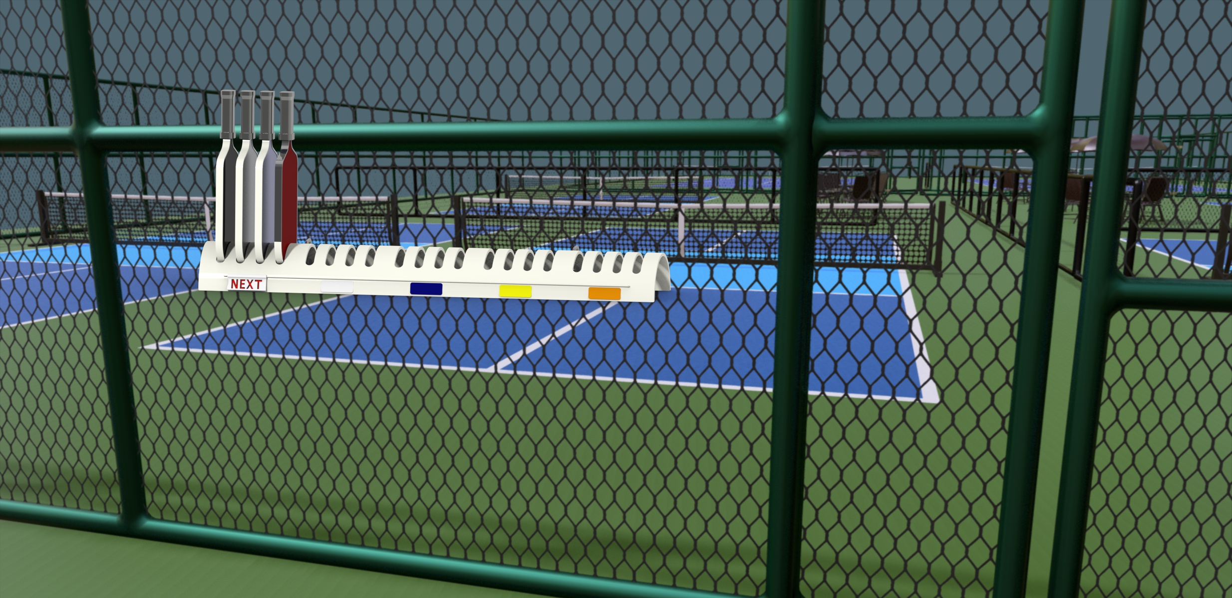 20 Paddle Rack with Slider