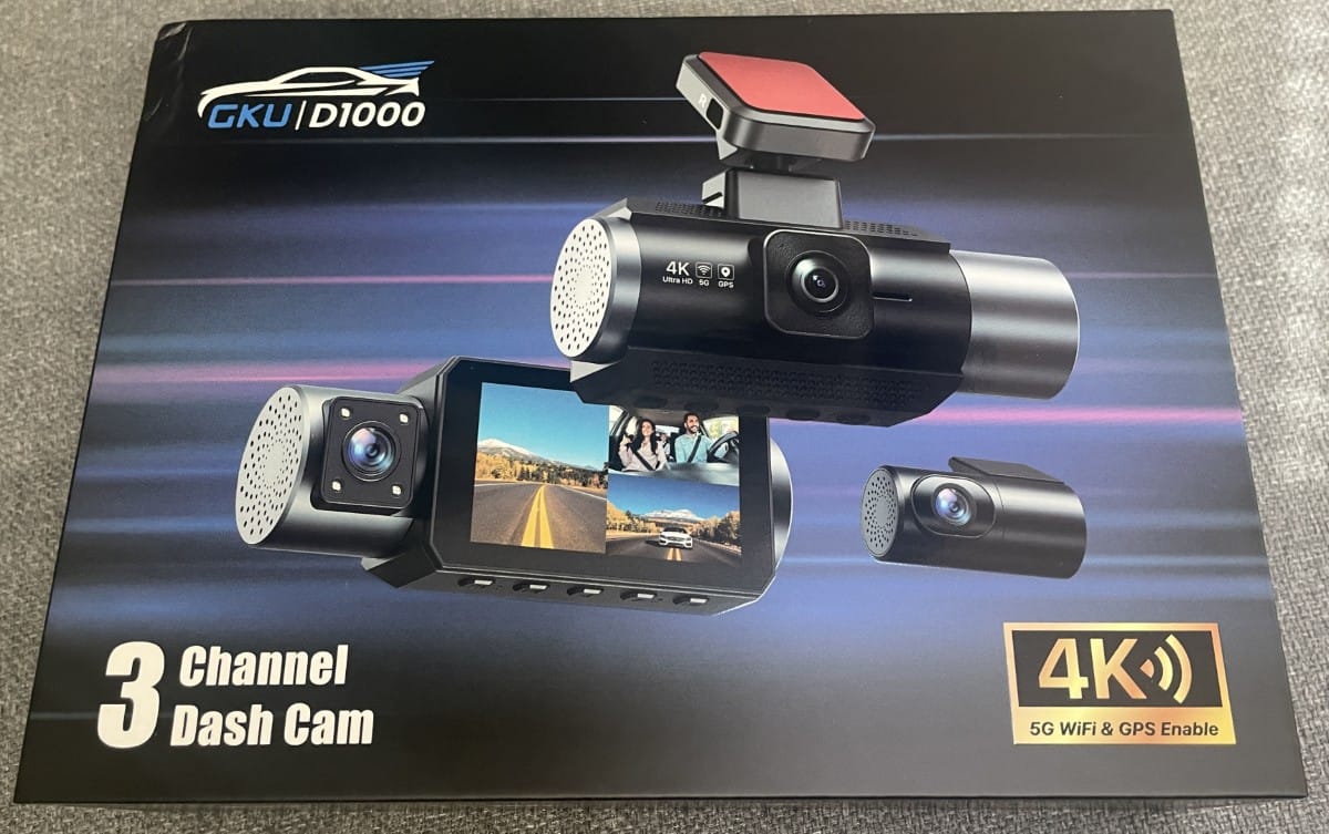 Caméra embarquée 3 canaux D1000