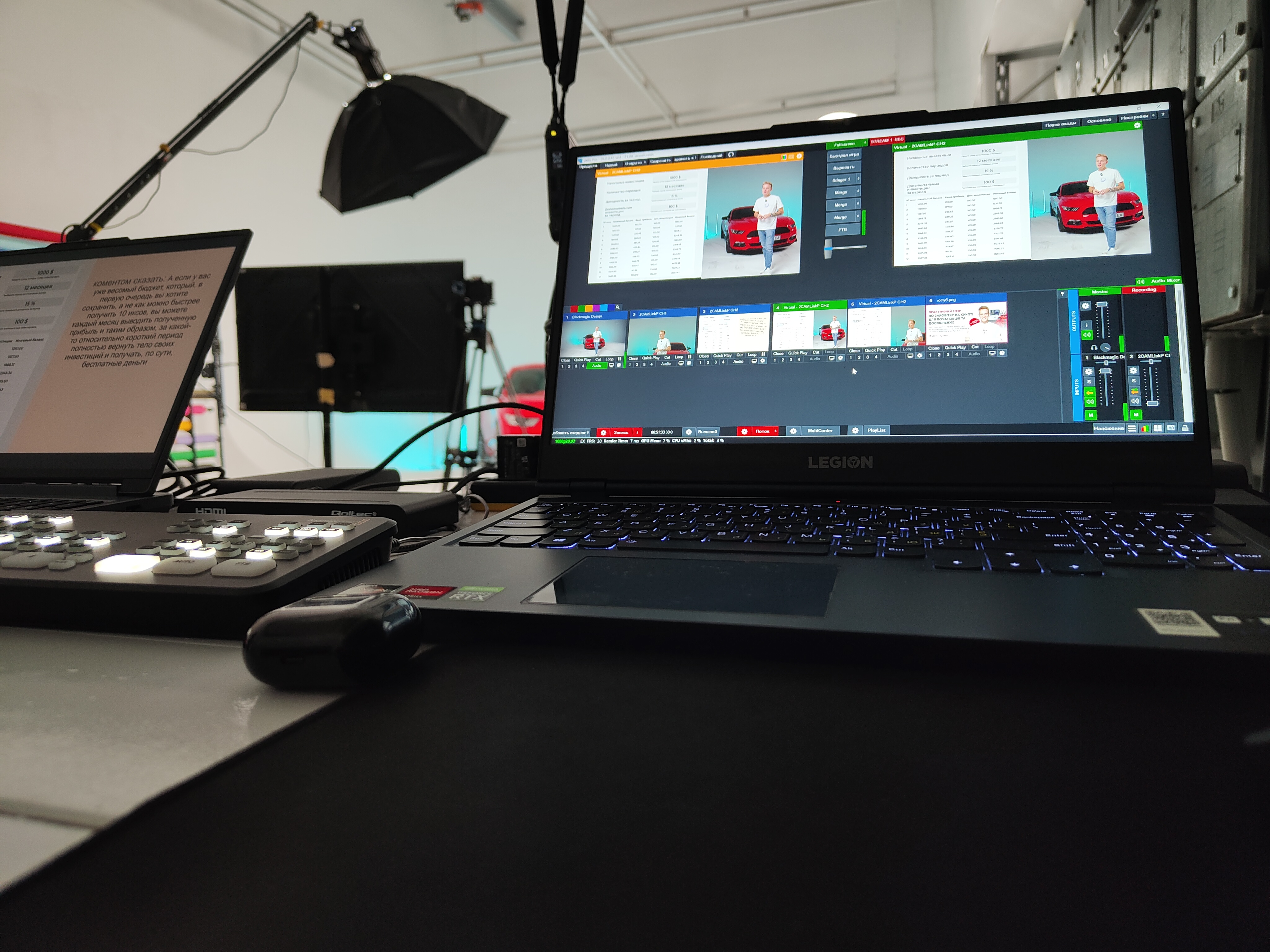 Professional Video Production Setup
