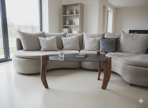 Unikalus svetainės staliukas