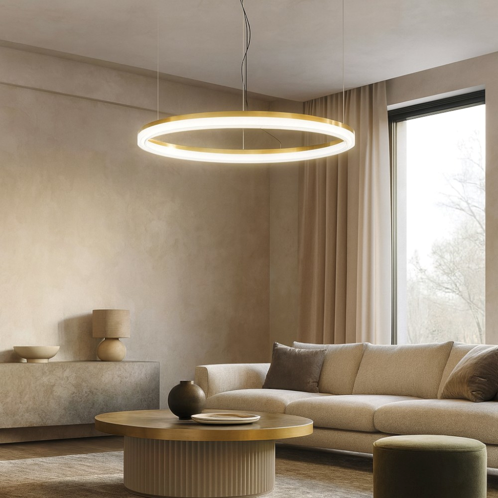 Ideal Lux Crown SP D80 - Lampadario a Sospensione Elegante