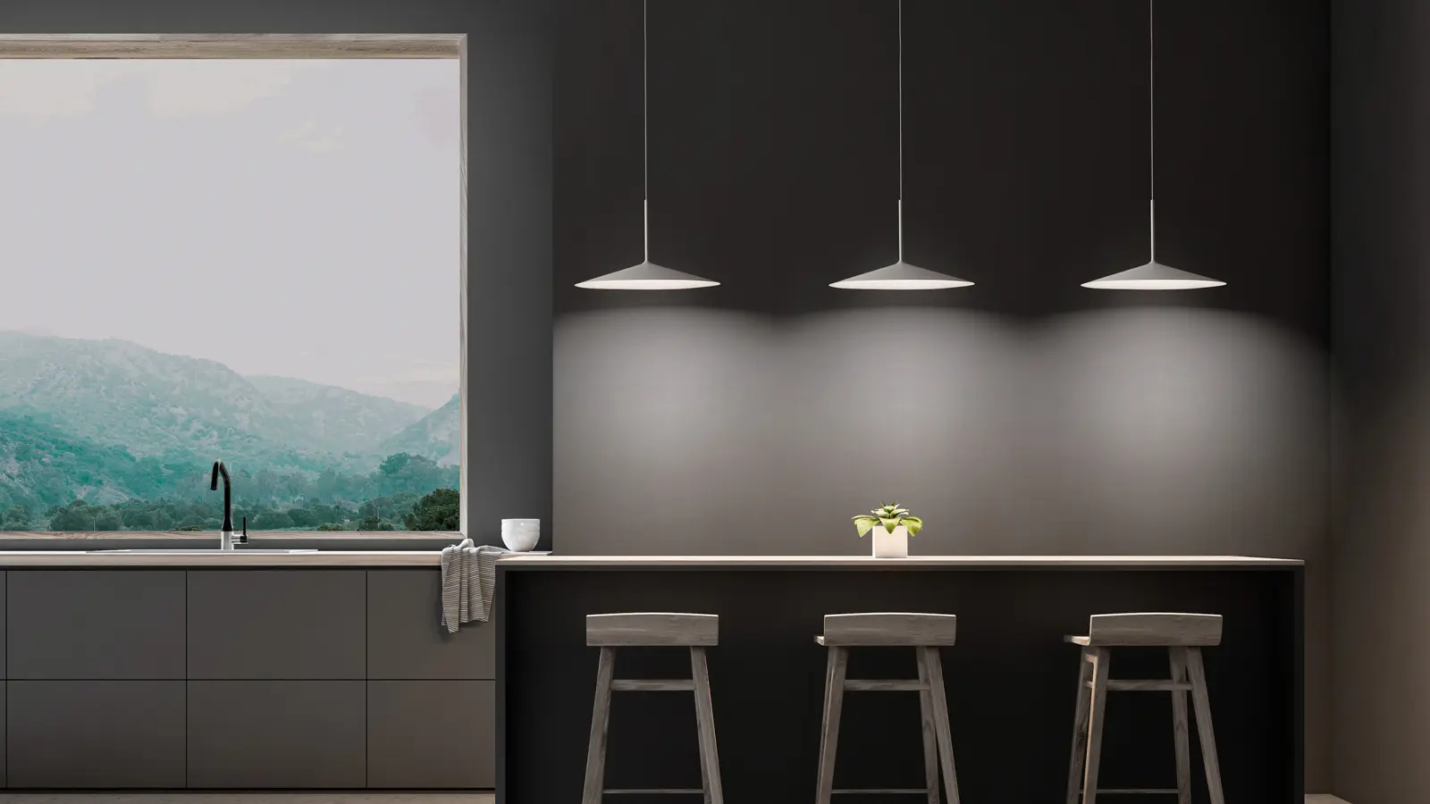 lampada a sospensione Poe Plus Linealight