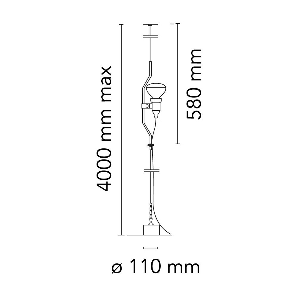 Parentesi Flos Bianco Dimmer