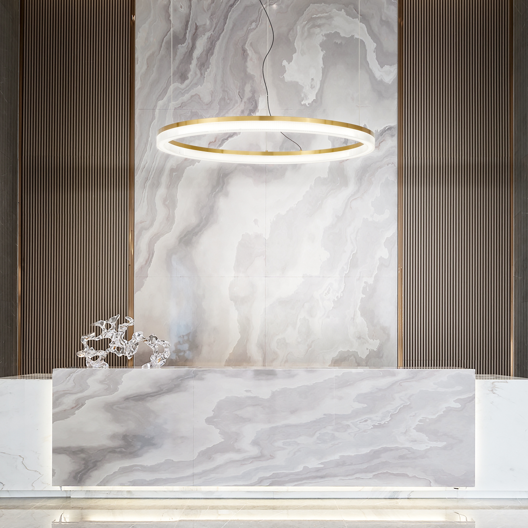 Ideal Lux Crown SP D80 - Lampadario a Sospensione Elegante