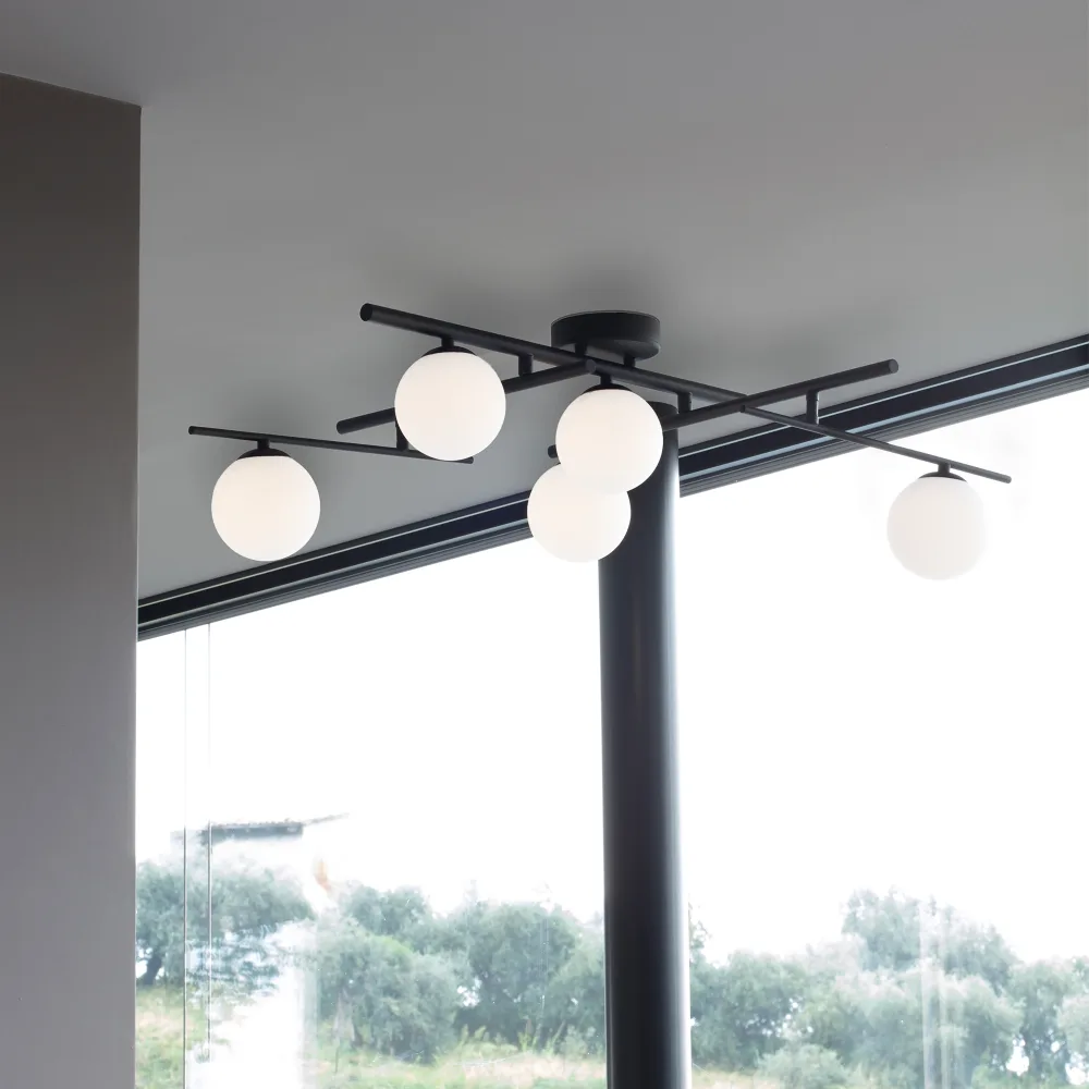 Ideal Lux Atlas SP6 - Lampadario Industriale Chic