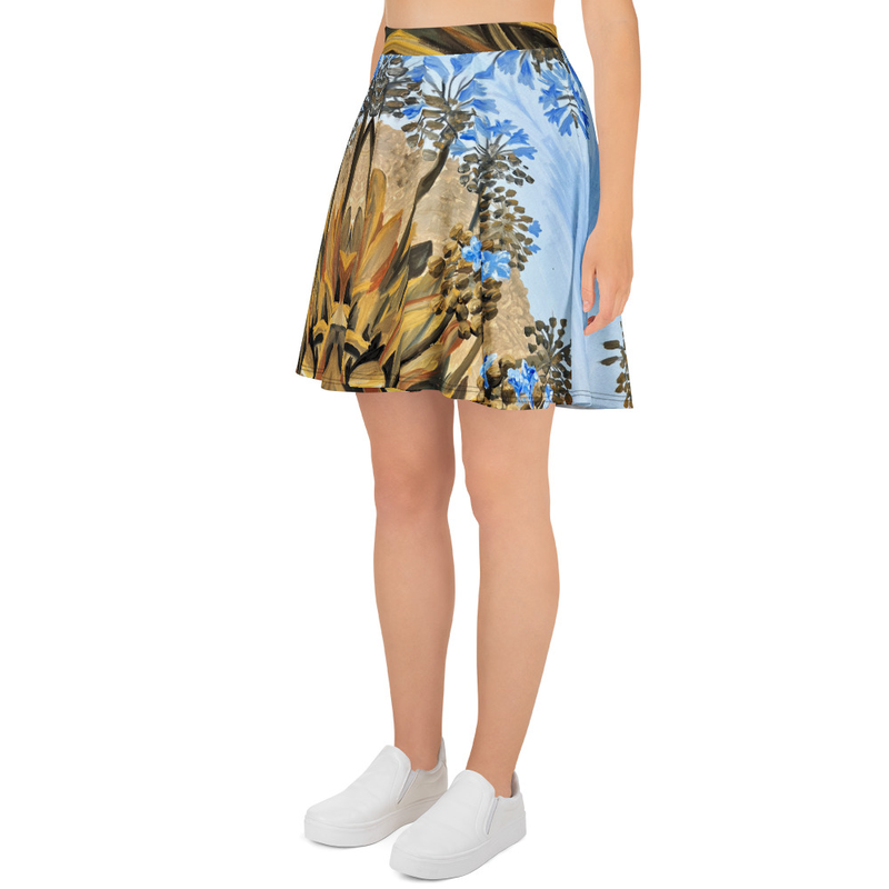 Agapanthus Bloom Skater Skirt
