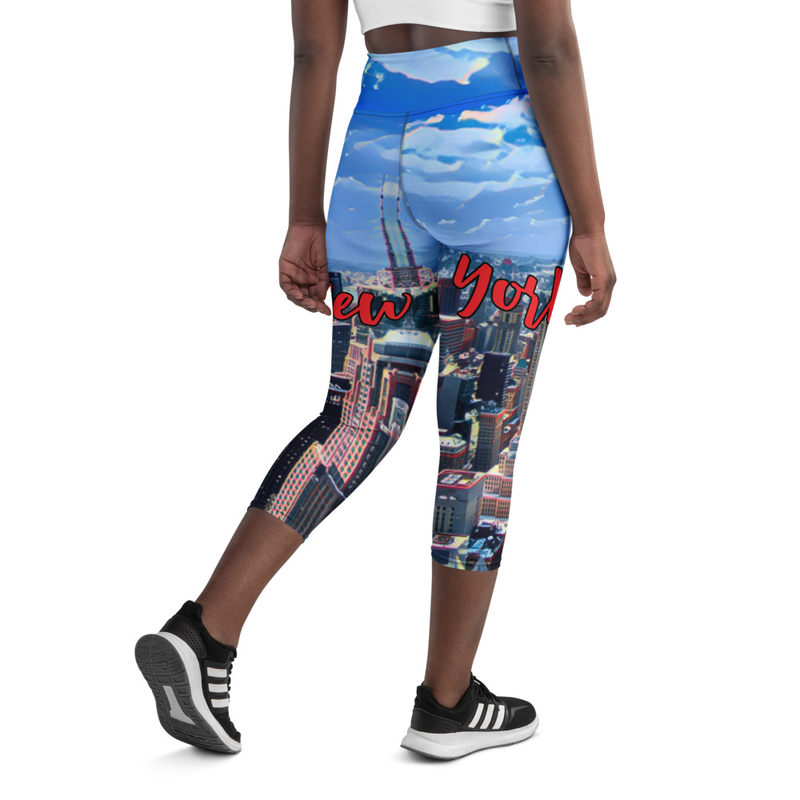 Manhattan Skyline Capri Leggings