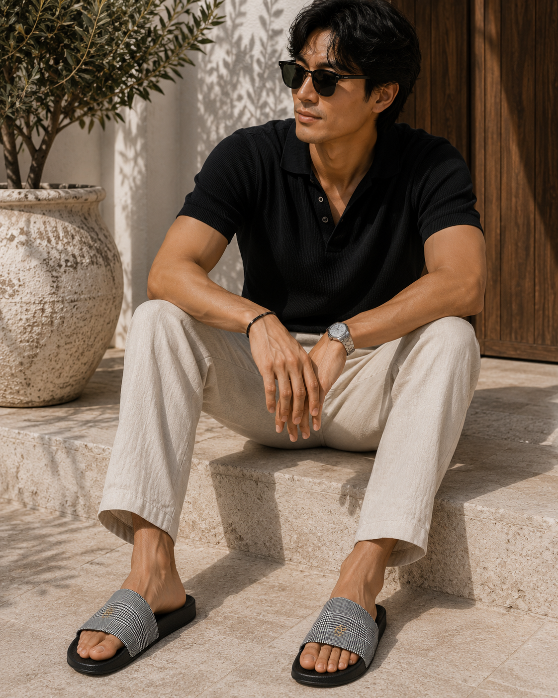 Glen Plaid Men’s Slides
