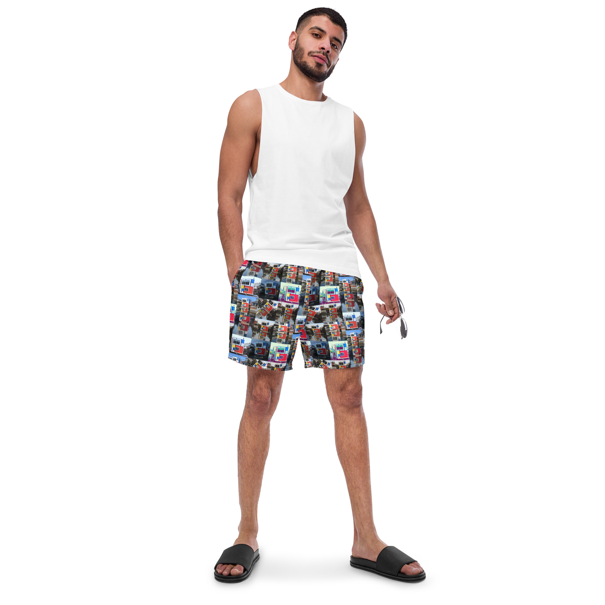 Sausalito Mondrian Reflection Swim Trunks