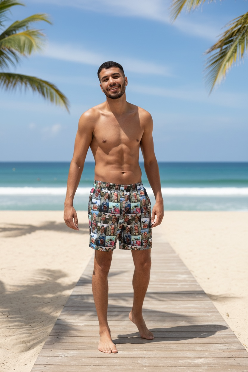 Sausalito Mondrian Reflection Swim Trunks