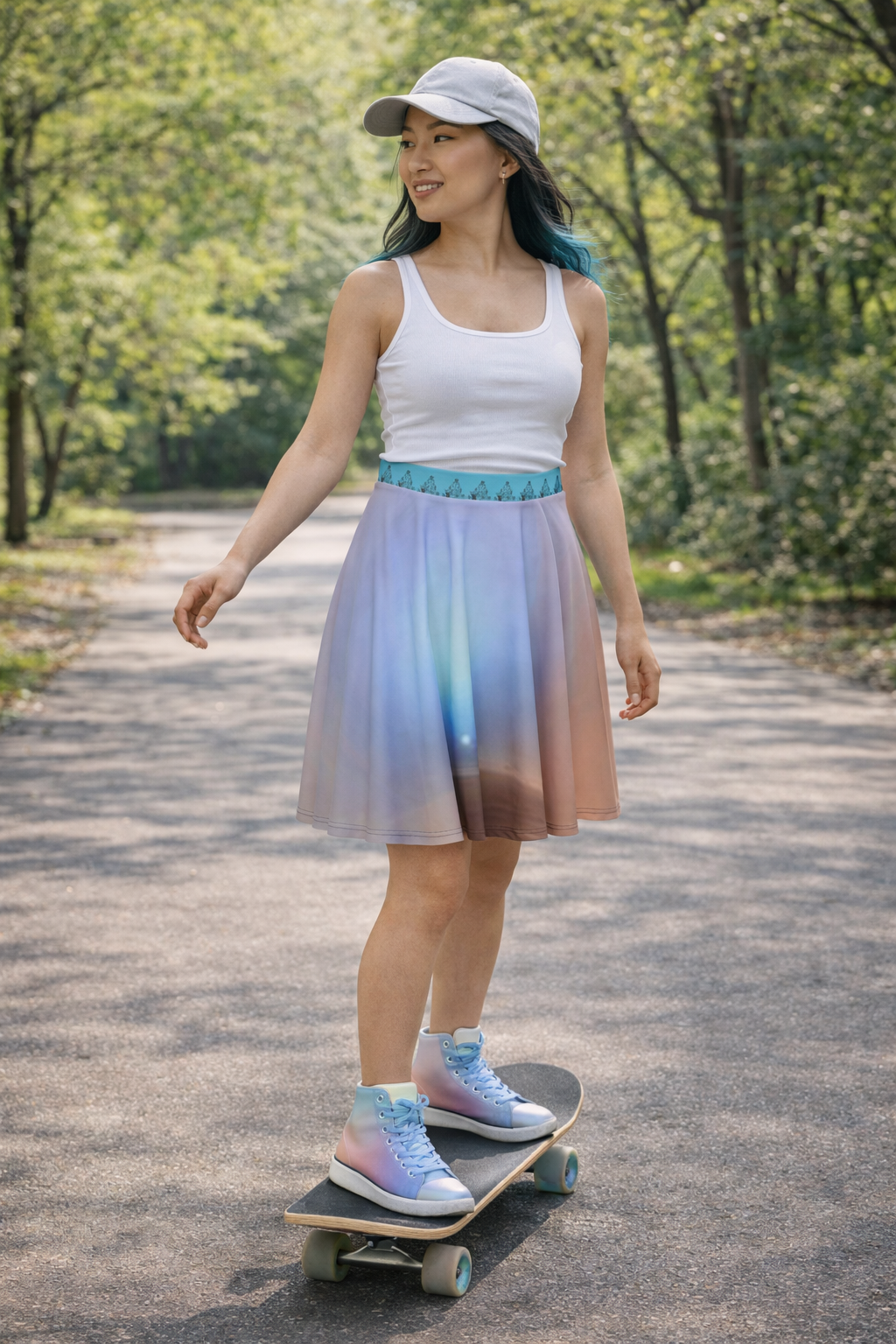 Mars Sunset Skater Skirt