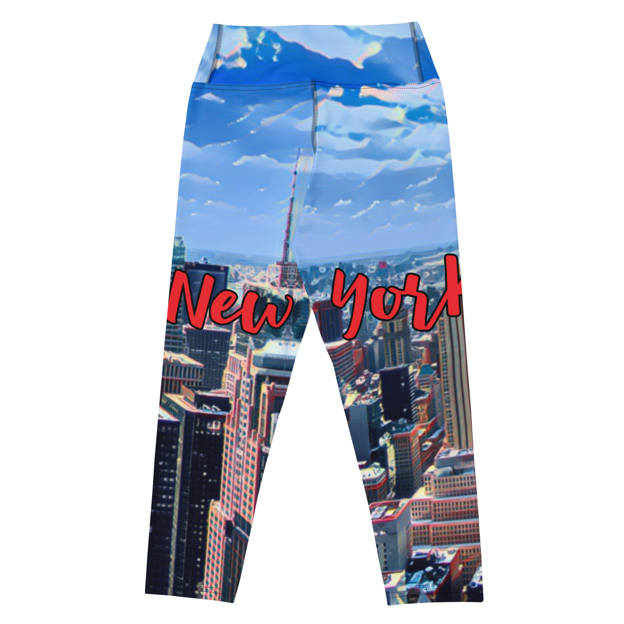 Manhattan Skyline Capri Leggings