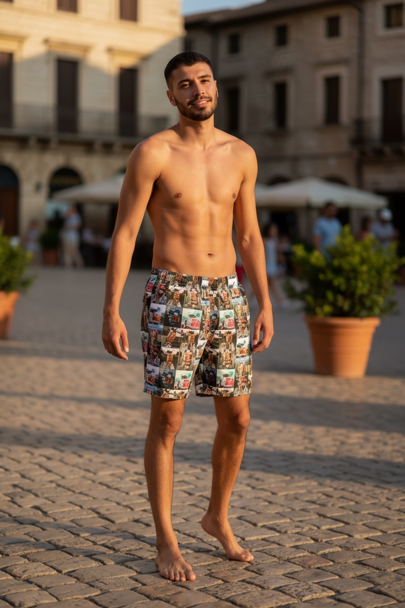 Sausalito Mondrian Reflection Swim Trunks