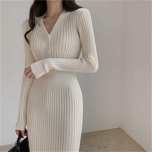 Long Knit Sweater Dress
