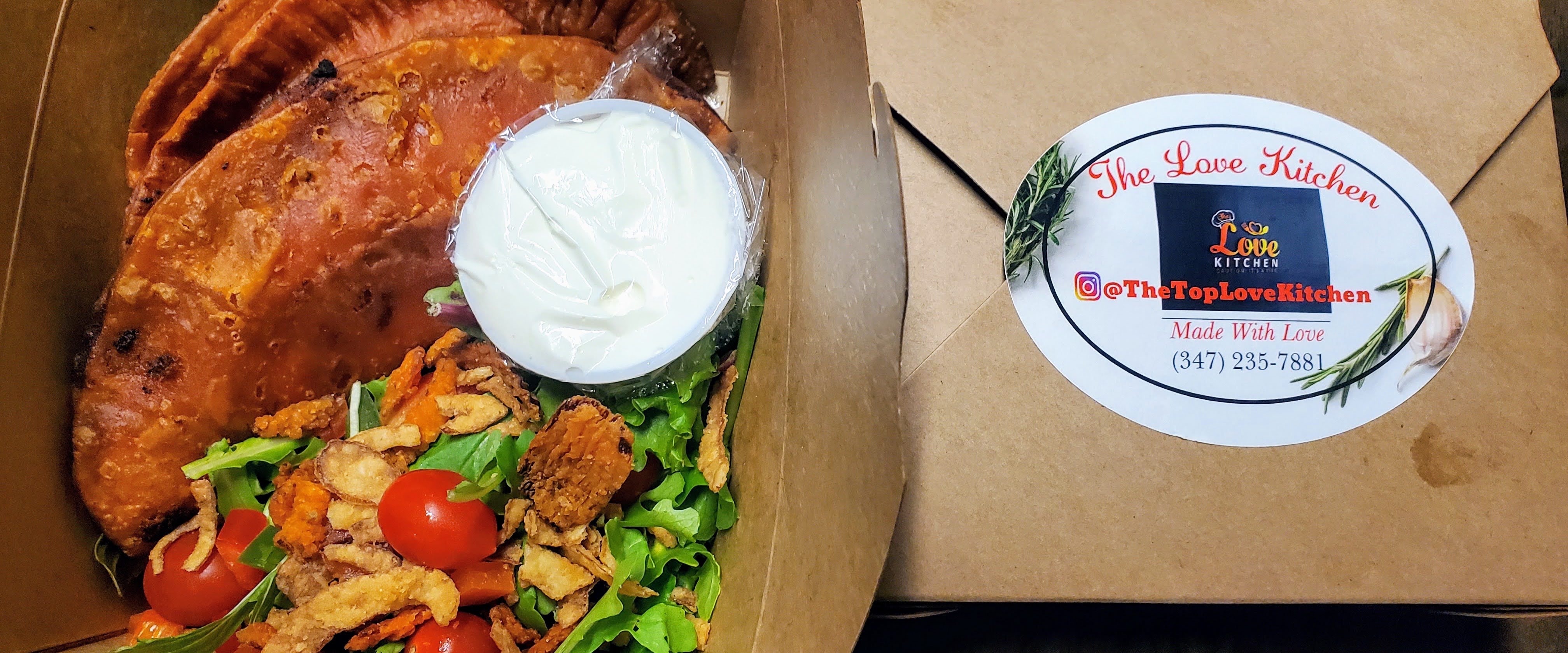 Stuffed Nada-Empas & Fresh Salad Meal