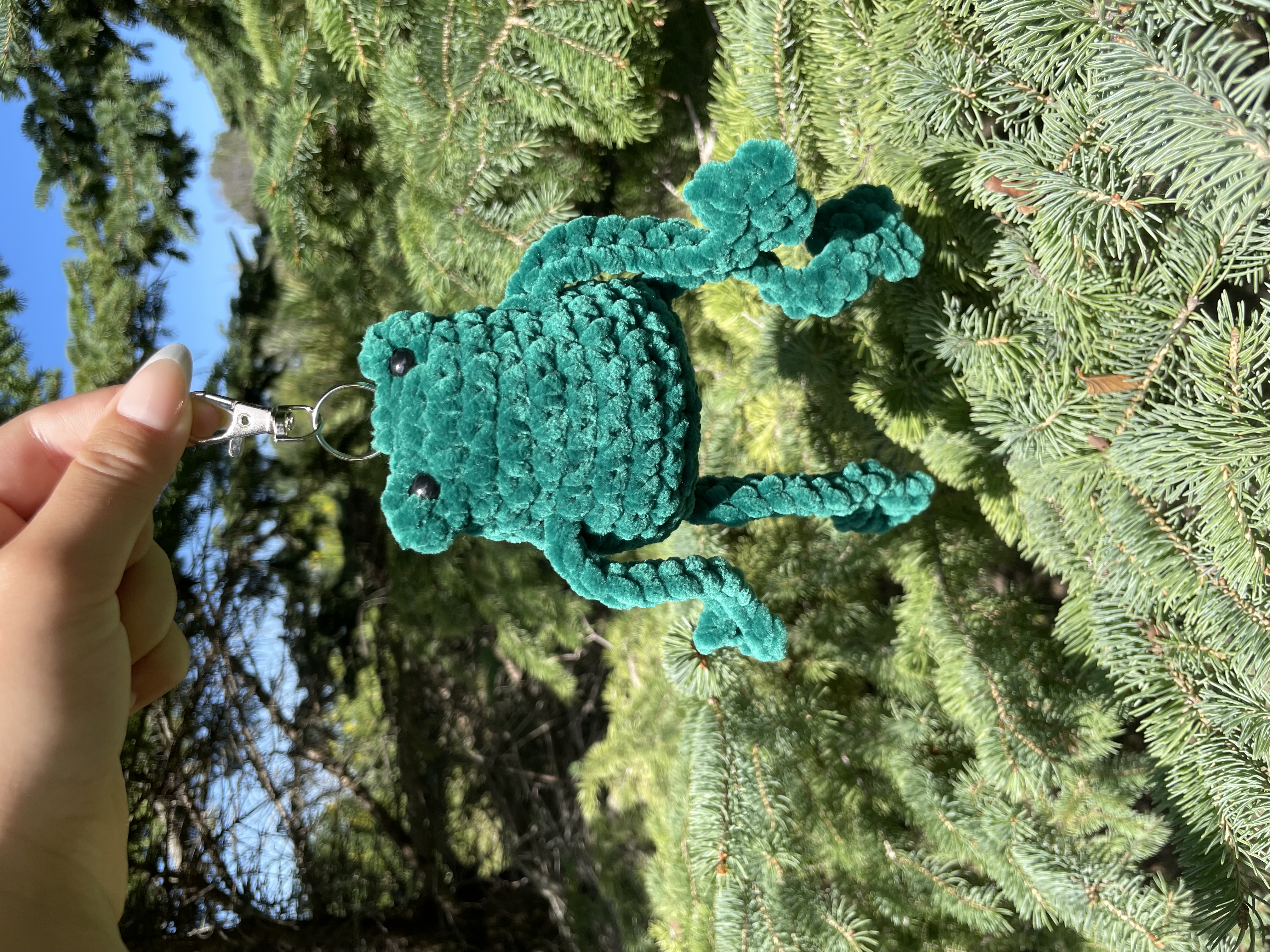 Handmade Plush Frogs