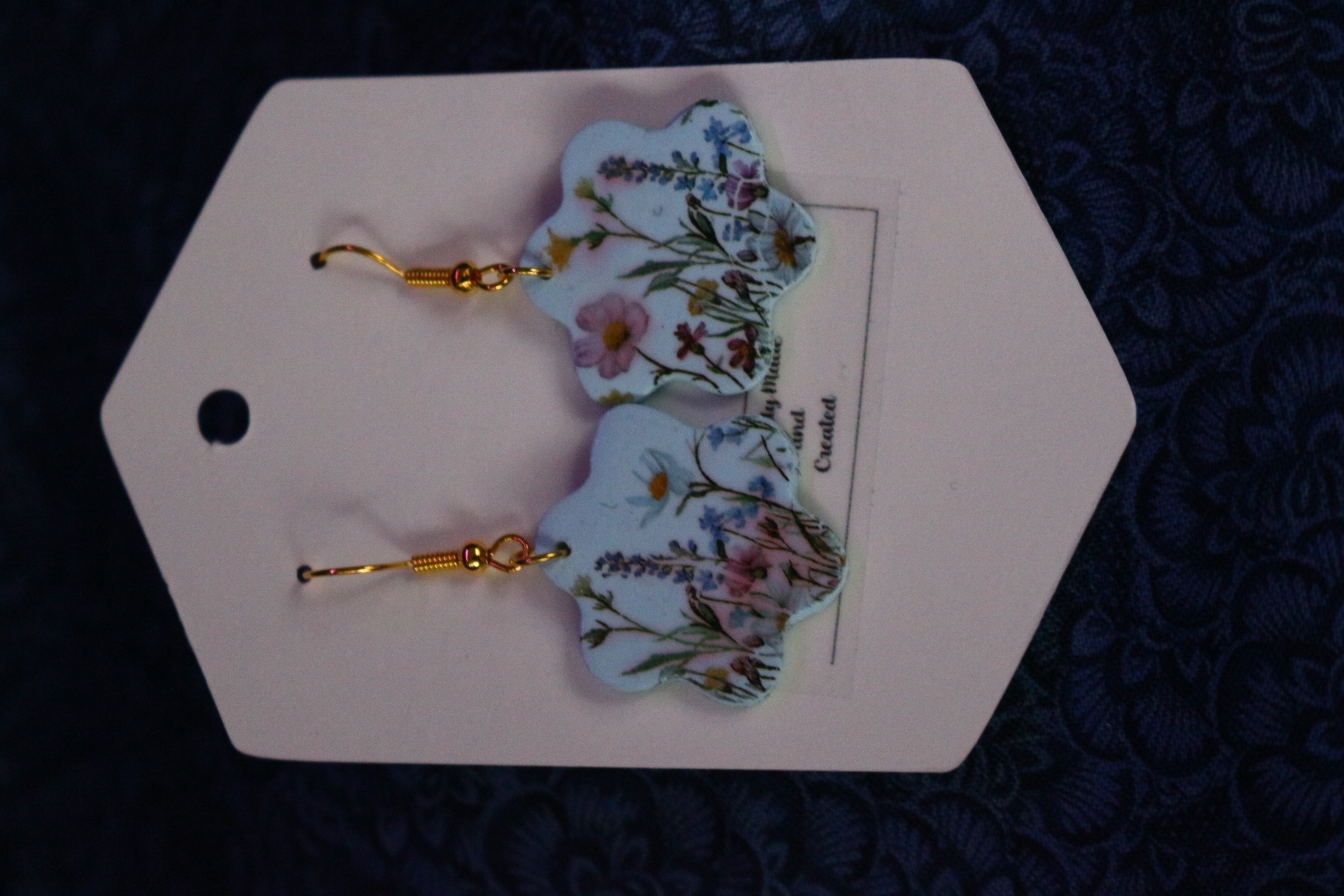 Floral Patterned Earrings