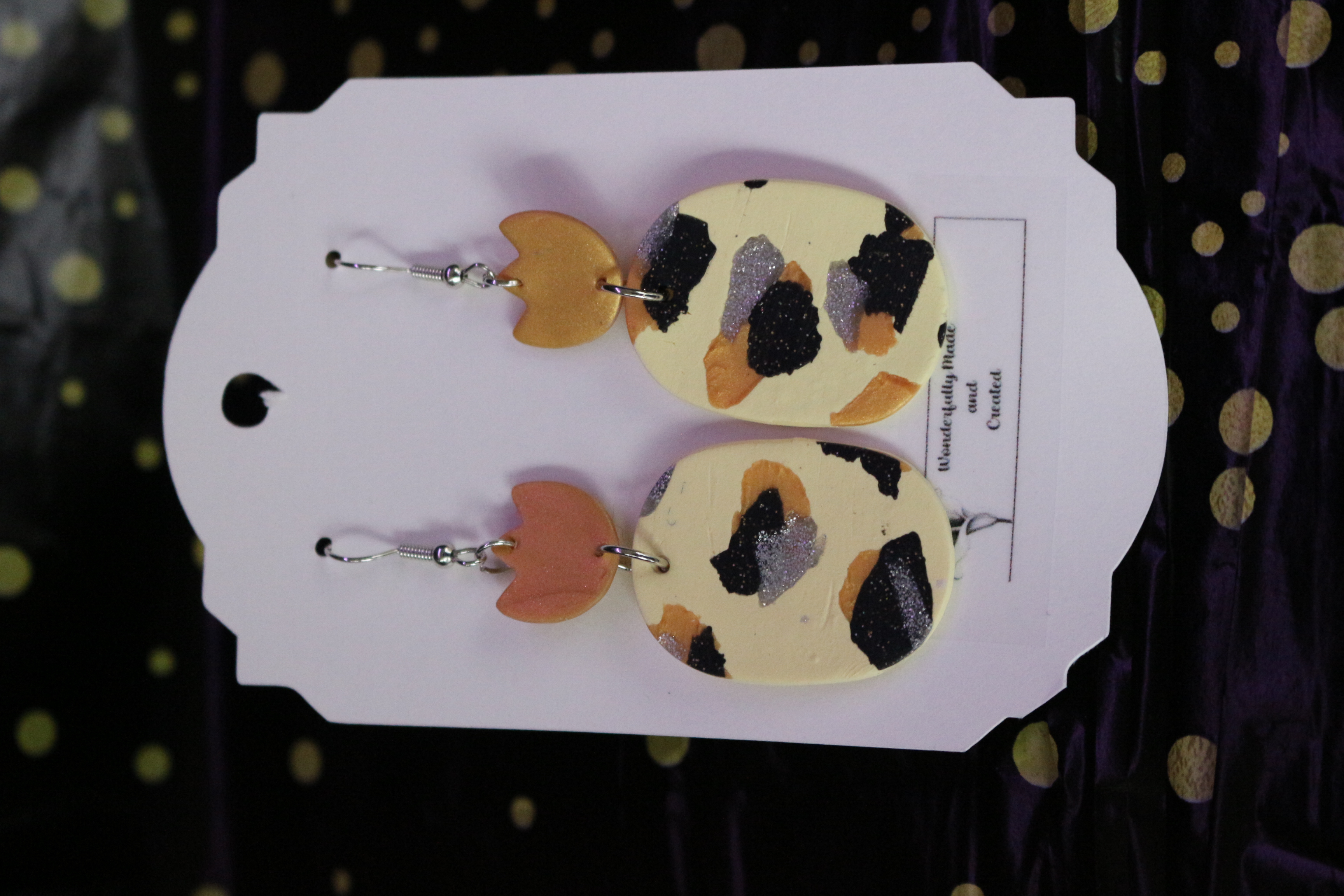 Handmade Abstract Drop Earrings