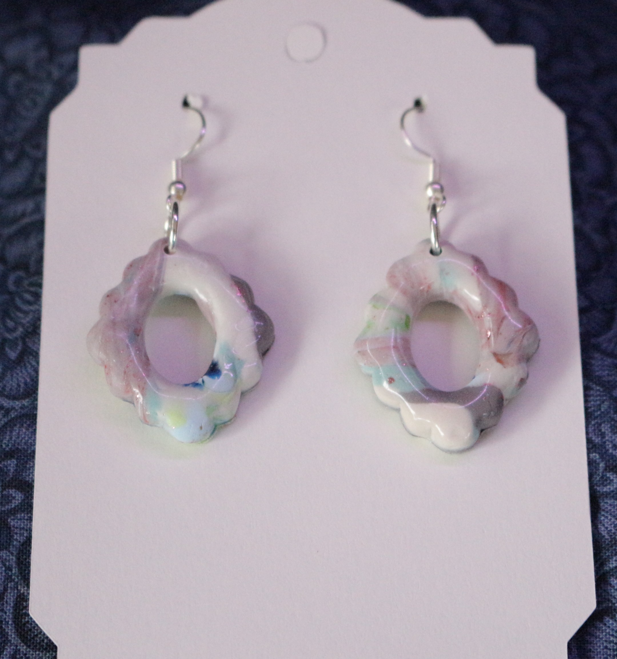 Handmade Pastel Swirl Earrings