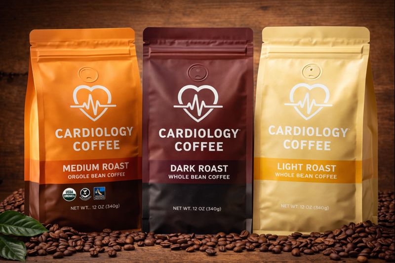 Cardiology Coffee Gift Pack  – Medium, Dark and Light Roast Coffee Beans