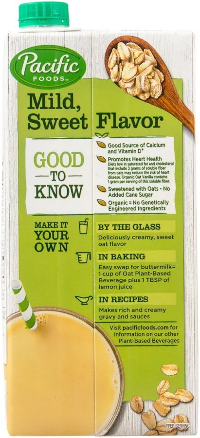 Pacific Foods Organic Oat Original Milk 1L