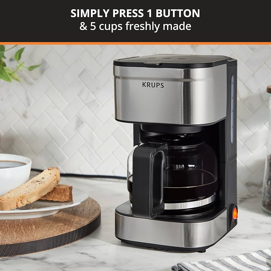  KRUPS Simply Brew Compact 5-Cup Coffee Maker