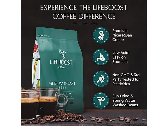 Lifeboost Coffee Whole Beans