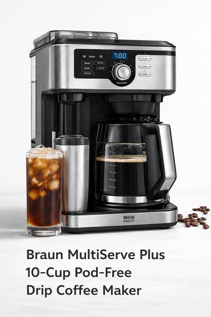 Braun MultiServe Plus 10‑Cup Coffee Maker