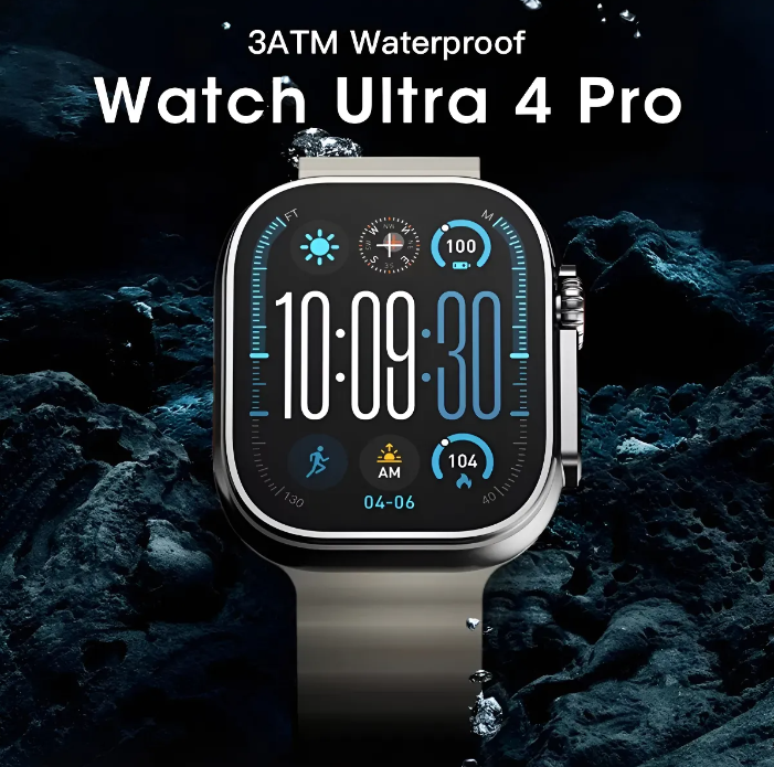  Relógio Ultra 4 Pro 2025 Smartwatch Amoled 3 Atm