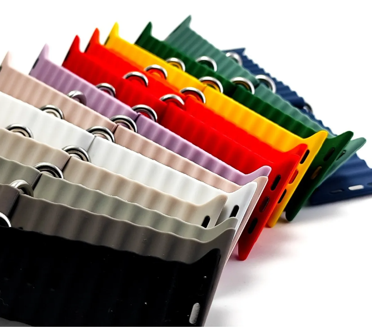 Pulseira de Silicone Ondulada para Relógio