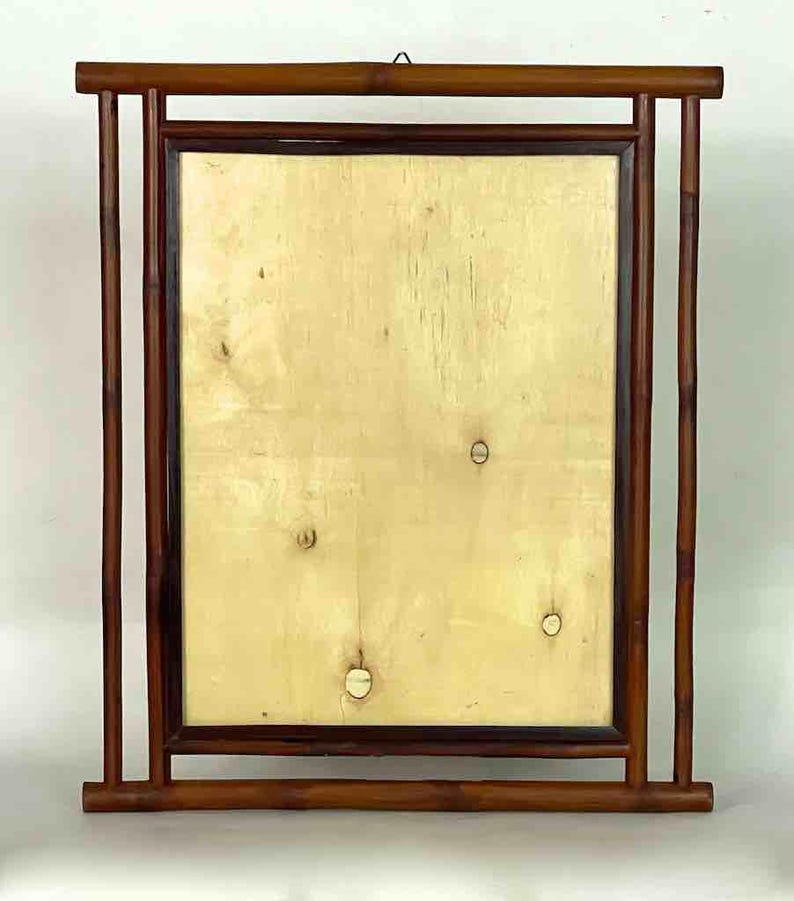 Bamboo Rectangular Picture Frame - 4 Open Sides Design | 3 sizes, 2 configurations