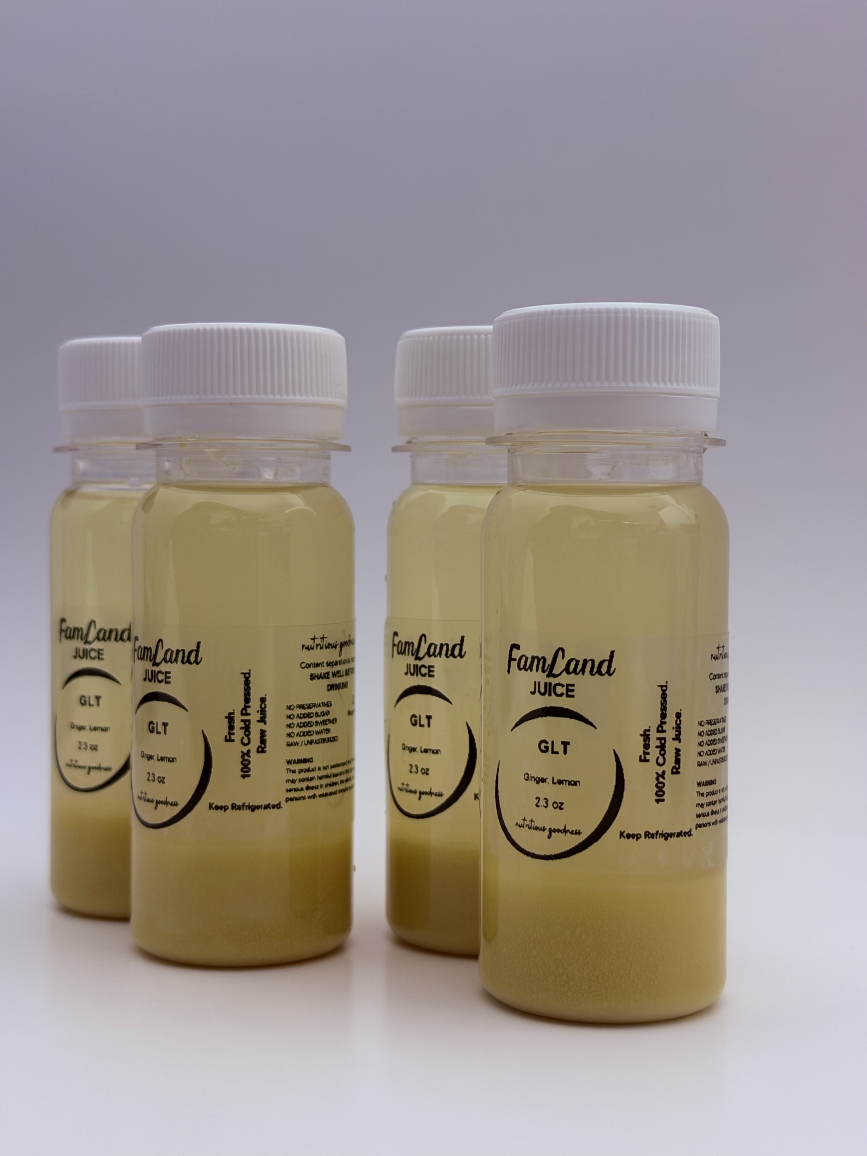 Ginger Lemon  (GLT-SbM)      Pack of 4 (2.3 fl oz)