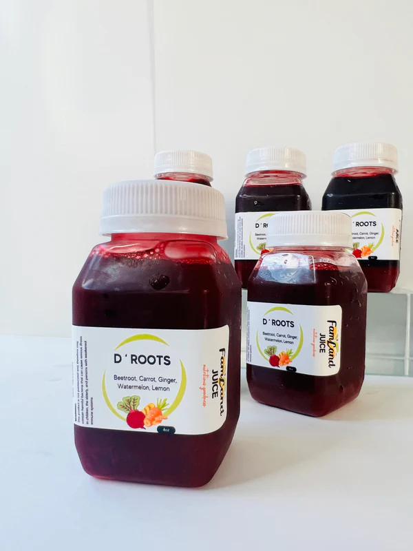 D' Roots Juice     Pack of 4 (2oz)