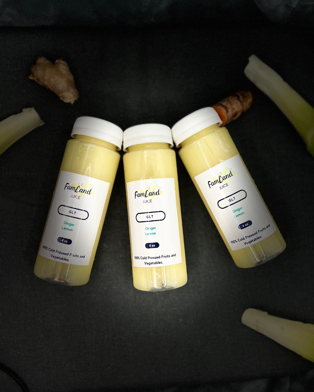 Ginger Lemon (GLT-SbM) Pack of 4 (2oz)