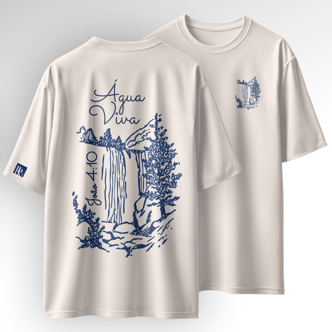 Água Viva (João 4:10) - Camiseta Oversized