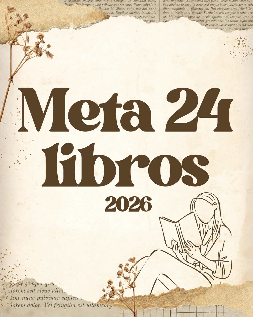 Book Journal Digital - Marrón (Meta: 24 libros)