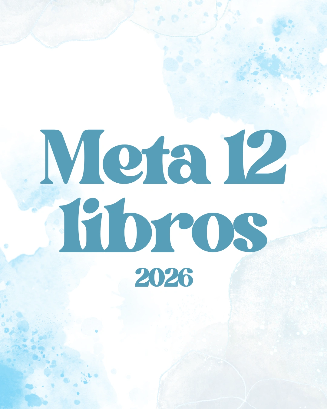 Book Journal Digital - Celeste (Meta: 12 libros)