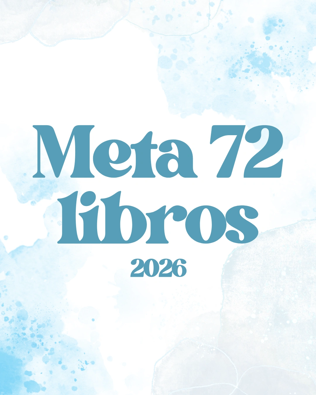 Book Journal Digital - Celeste (Meta: 72 libros)