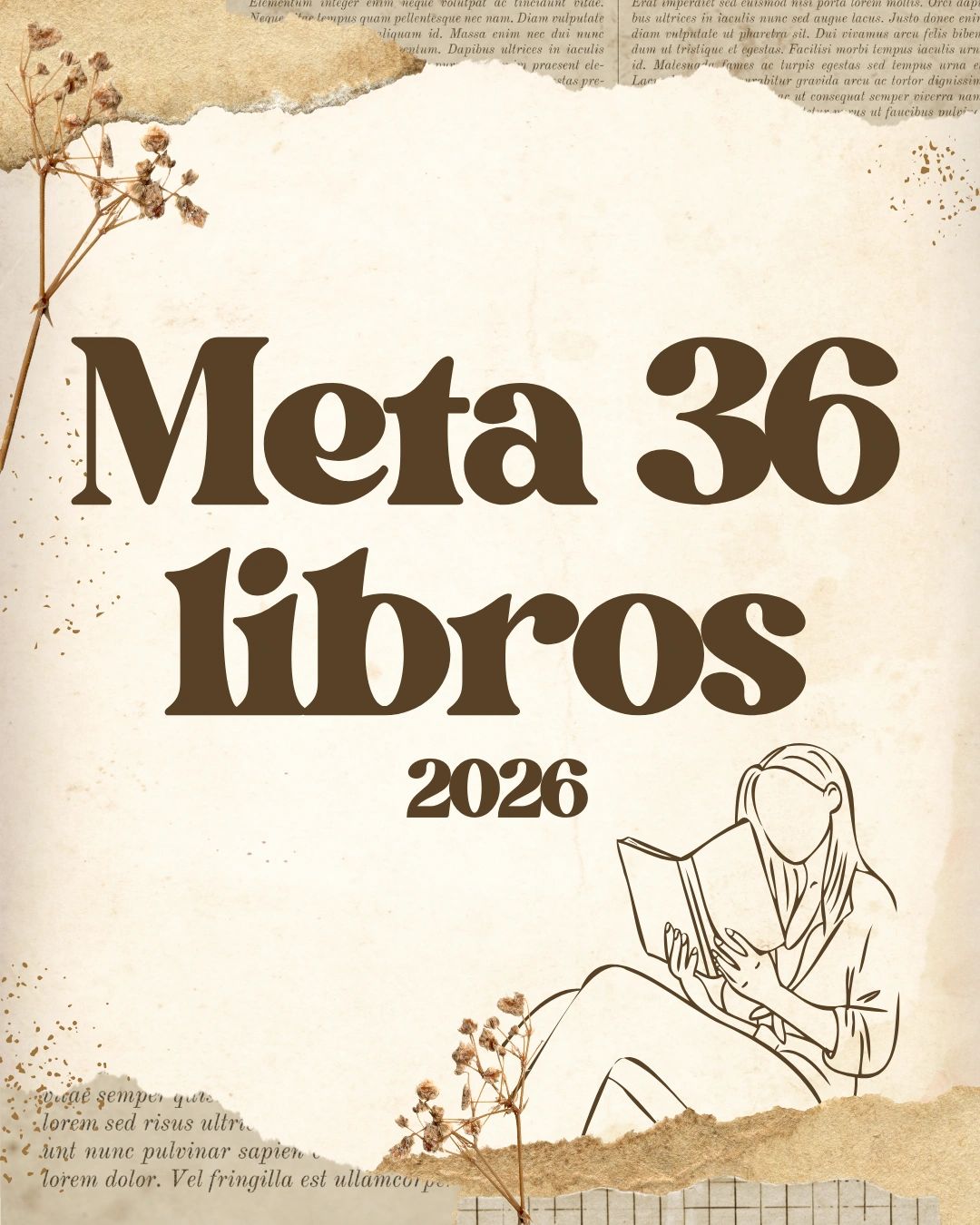 Book Journal Digital - Marrón (Meta: 36 libros)