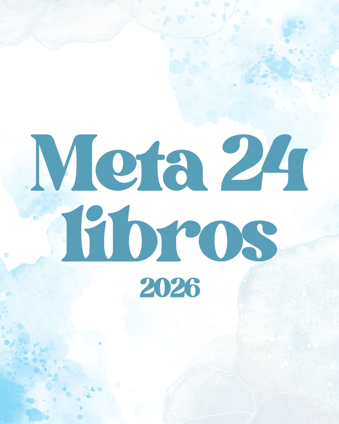 Book Journal Digital - Celeste (Meta: 24 libros)