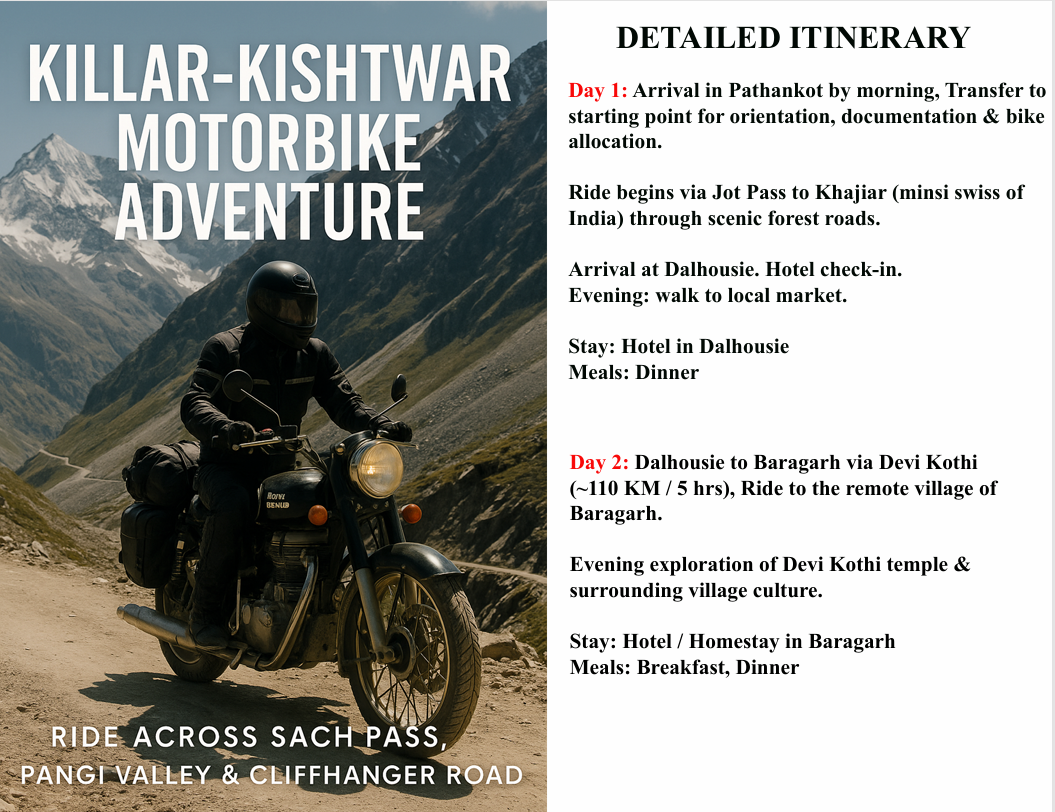 Killar - Kishtwar Ride 