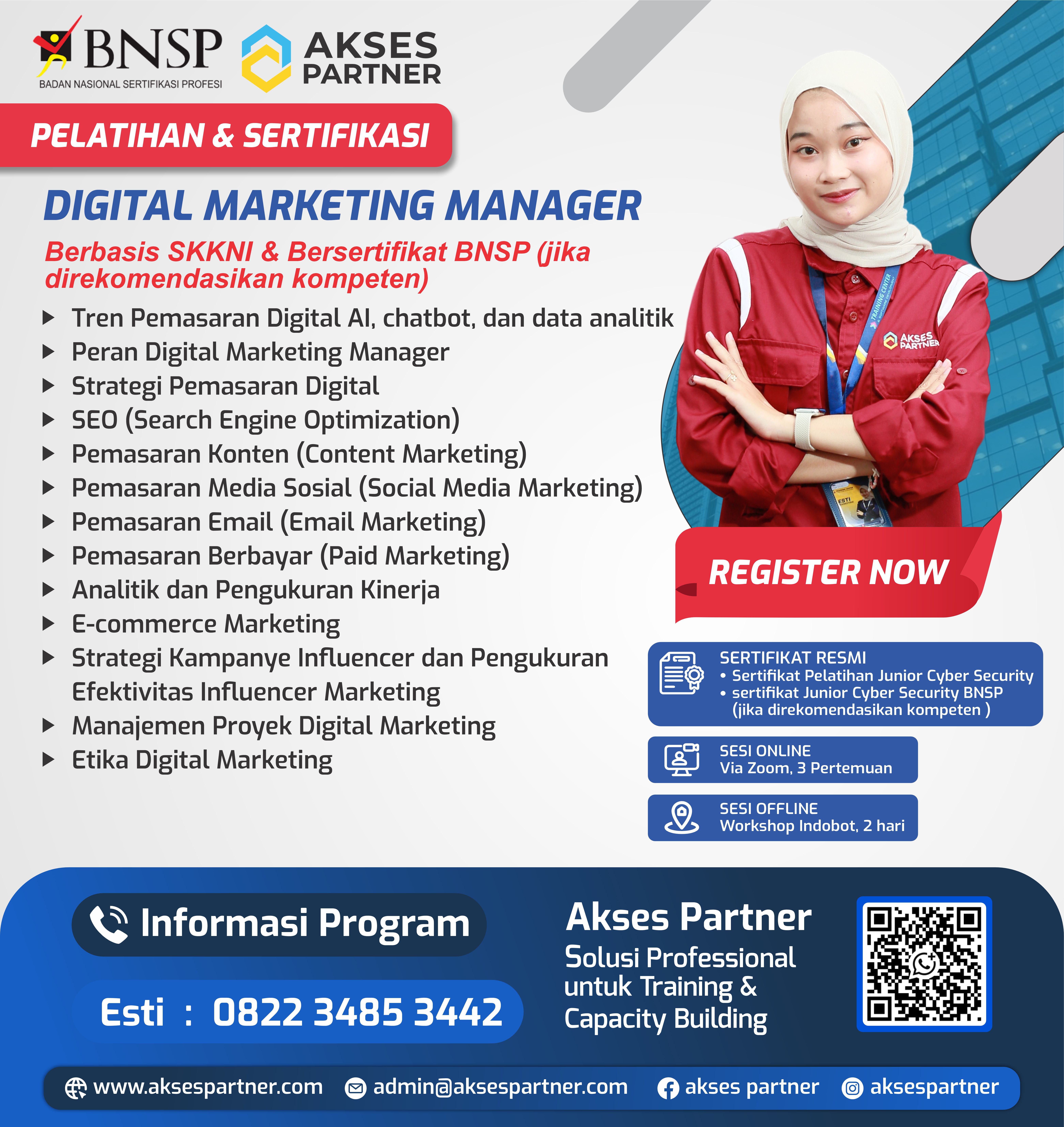 Pelatihan & Sertifikasi Digital Marketing Manager