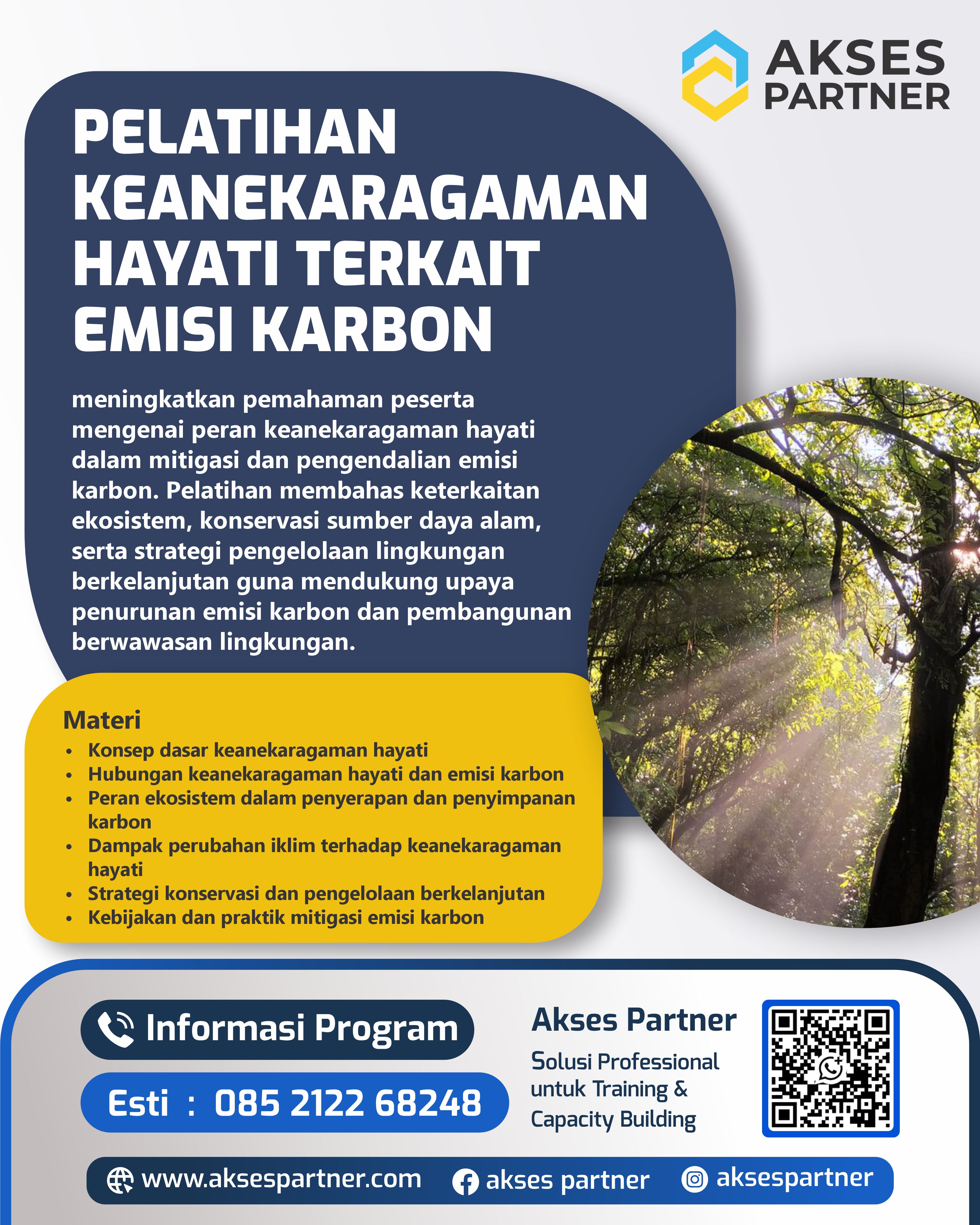 Pelatihan Keanekaragaman Hayati Terkait Emisi Karbon