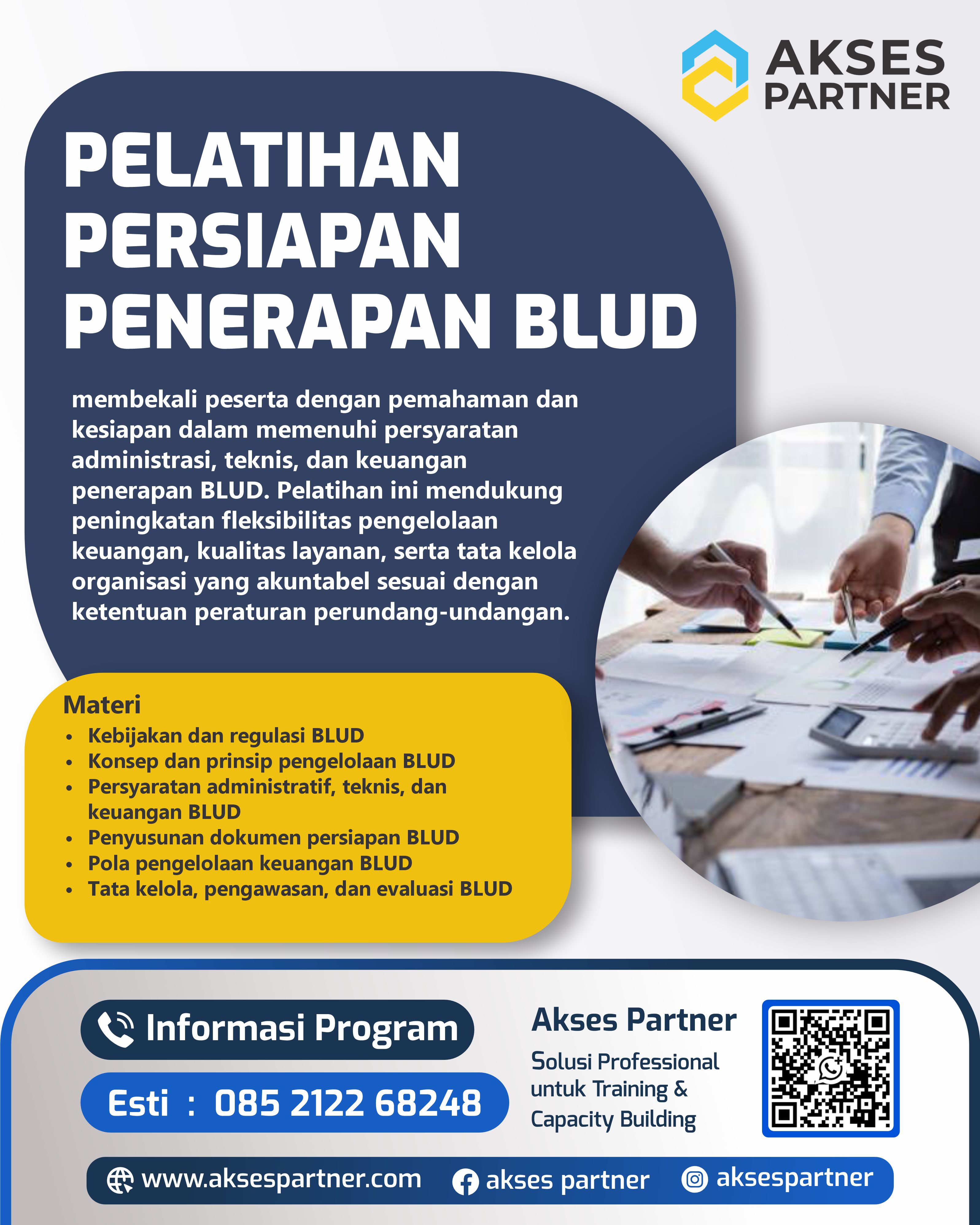 Pelatihan Persiapan Penerapan BLUD