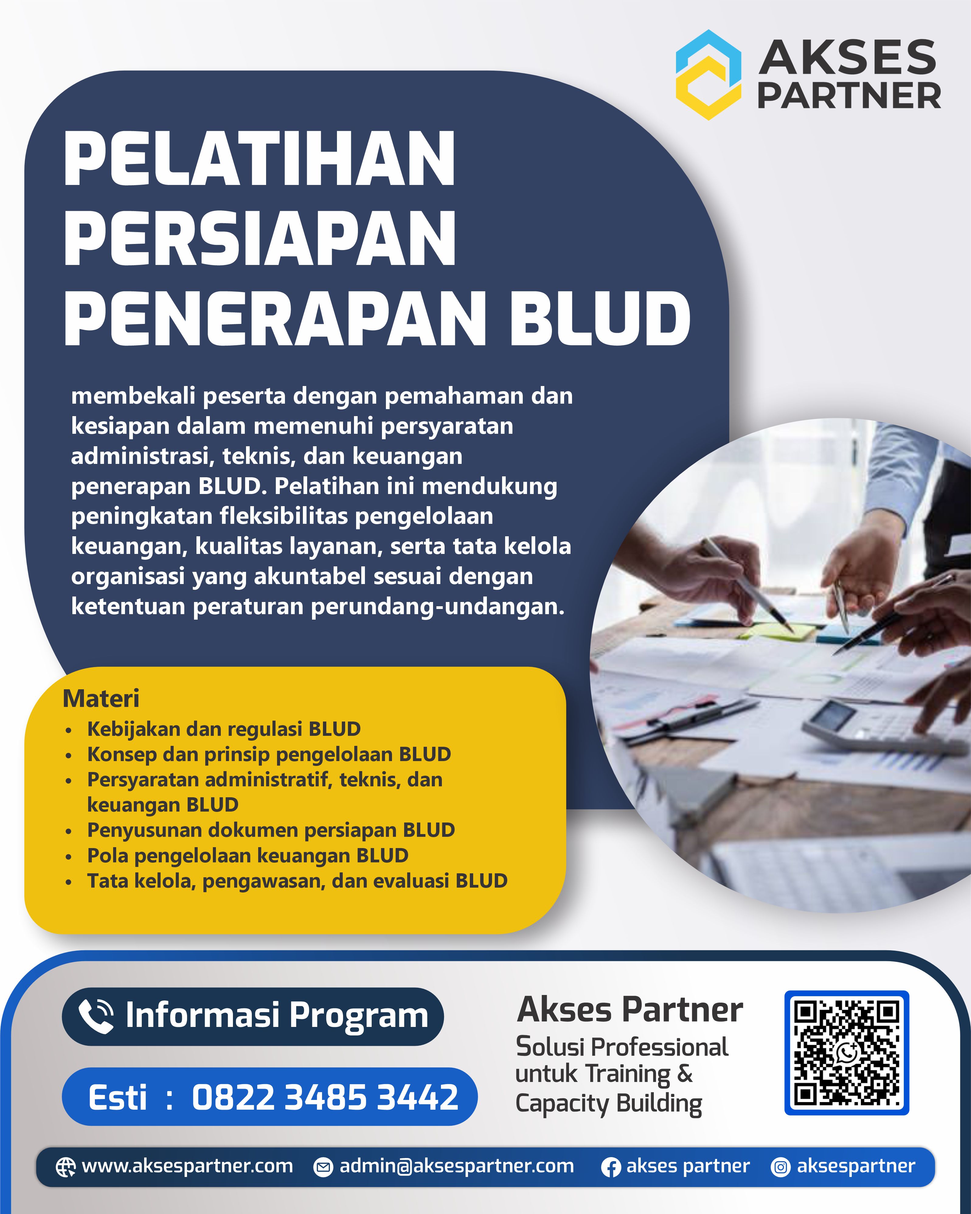 Pelatihan Persiapan Penerapan BLUD