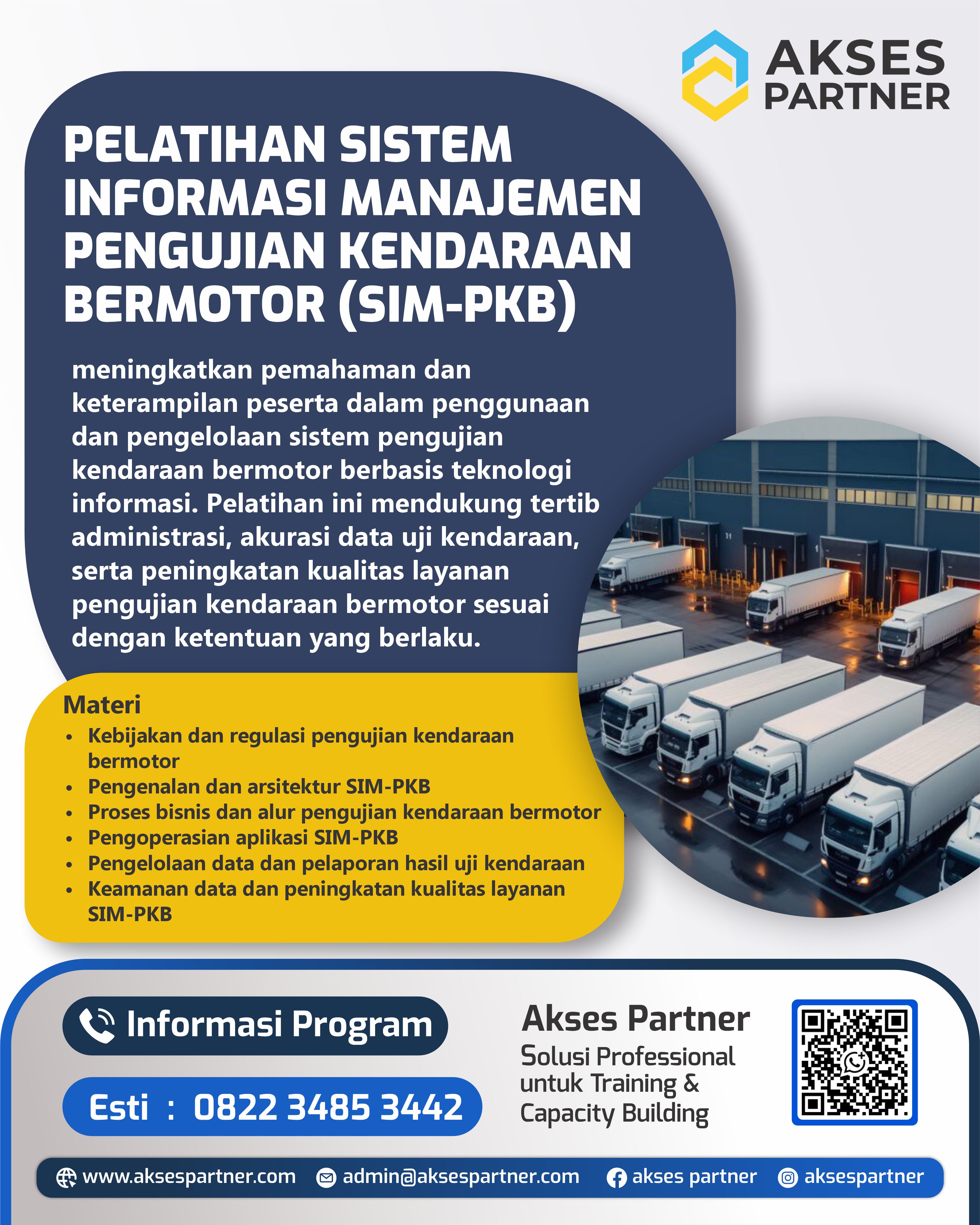 Pelatihan Sistem Informasi Manajemen Pengujian Kendaraan Bermotor (SIM-PKB)