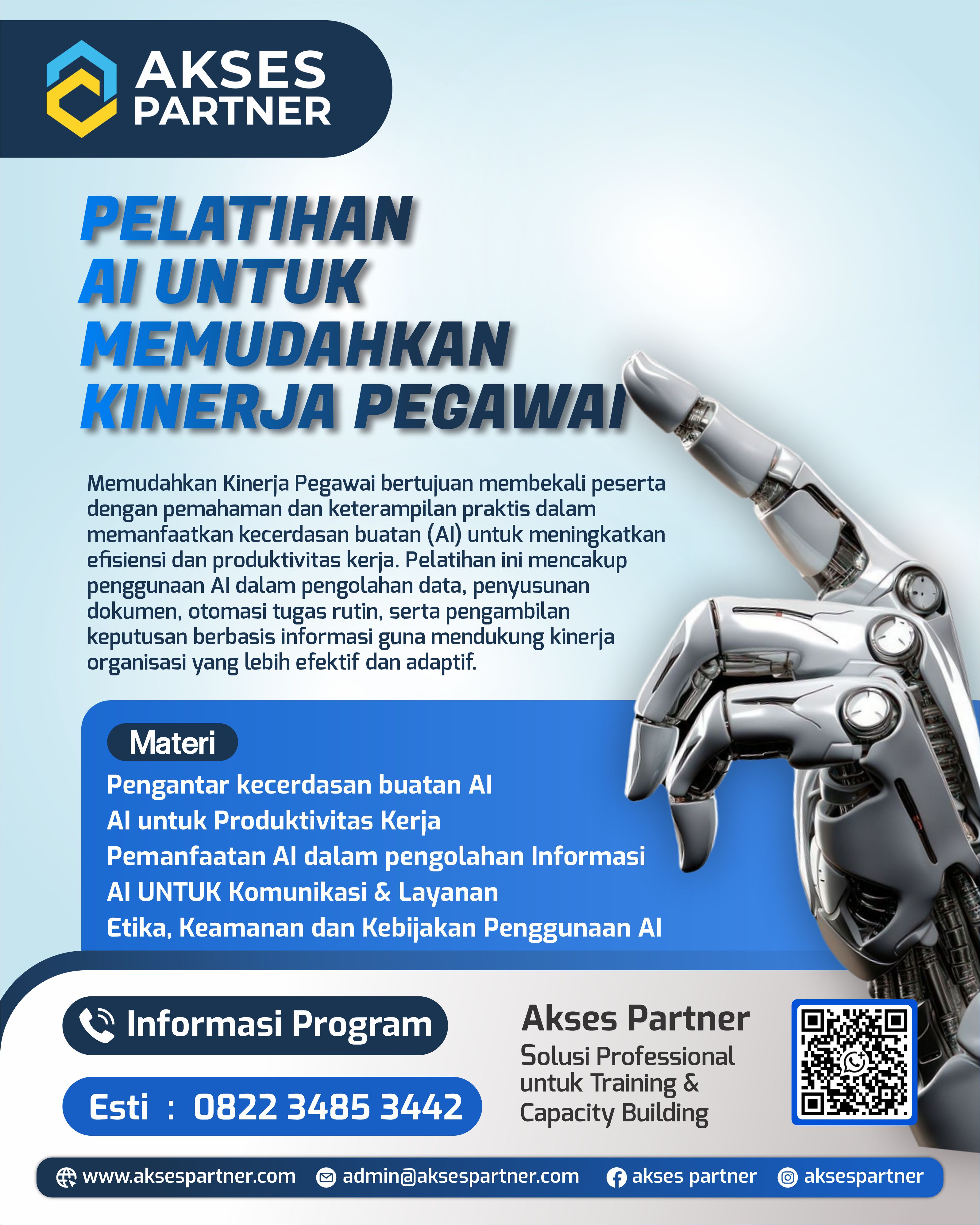 Pelatihan AI untuk Memudahkan Kinerja Pegawai