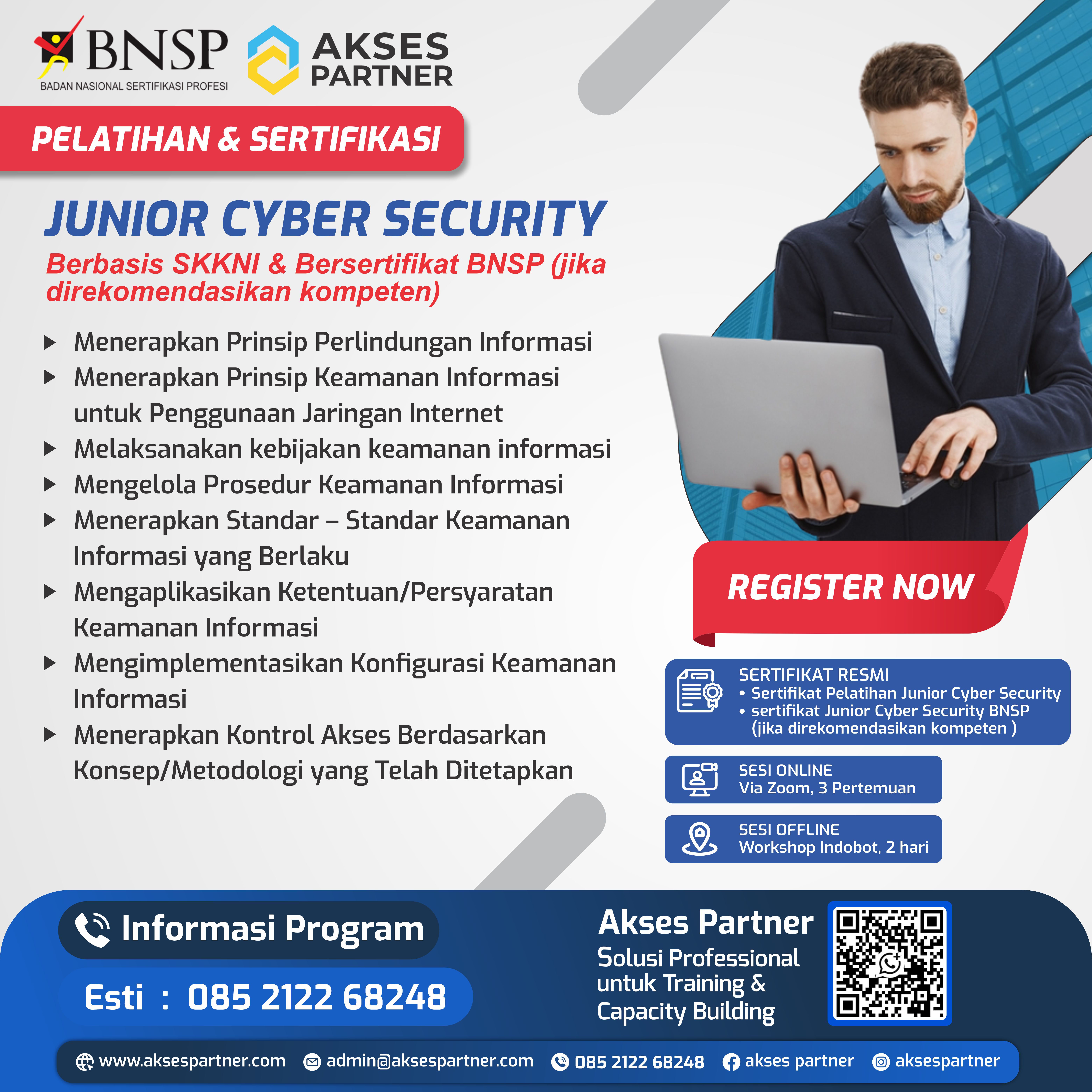 Pelatihan & Sertifikasi Junior Cyber Security